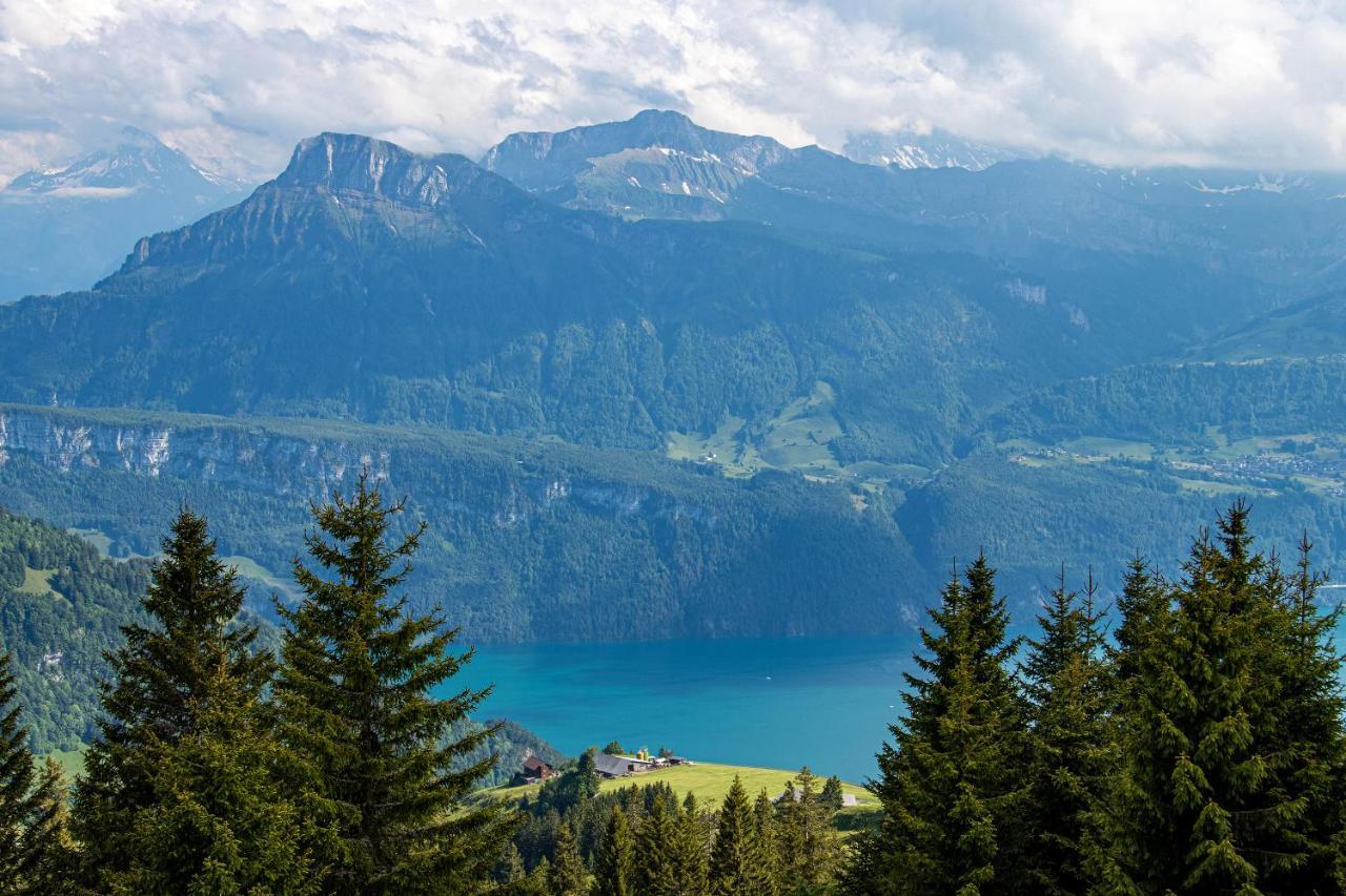 Rigi-Burggeist Alpine Guesthouse Gersau Ngoại thất bức ảnh